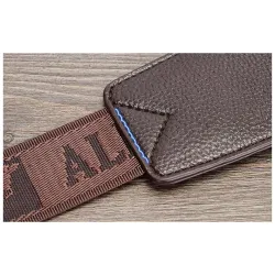 Fashionable crossbody leather bag with leaves patternBags
